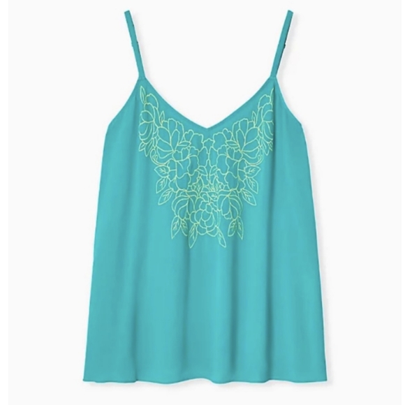 Torrid Sophie Turquoise Gauze Cami - Picture 3 of 7